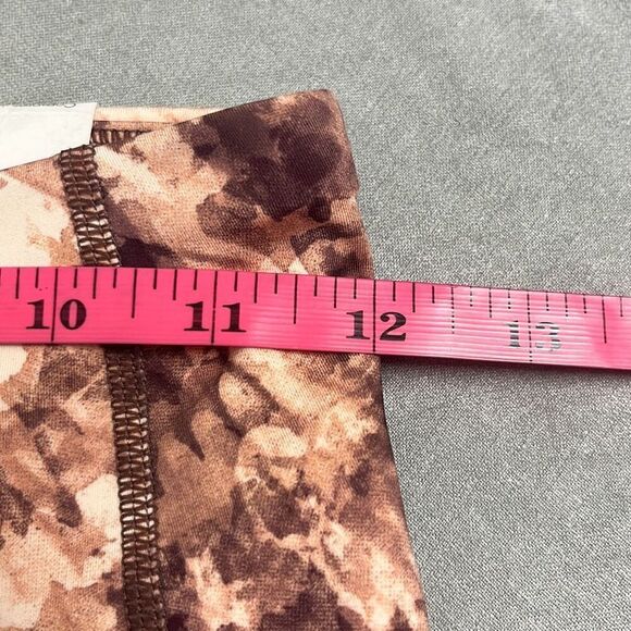 Calvin Klein Performance 7/8 Leggings Brown Tan Tie Dye High Waist XS NWT $78 - Picture 8 of 10